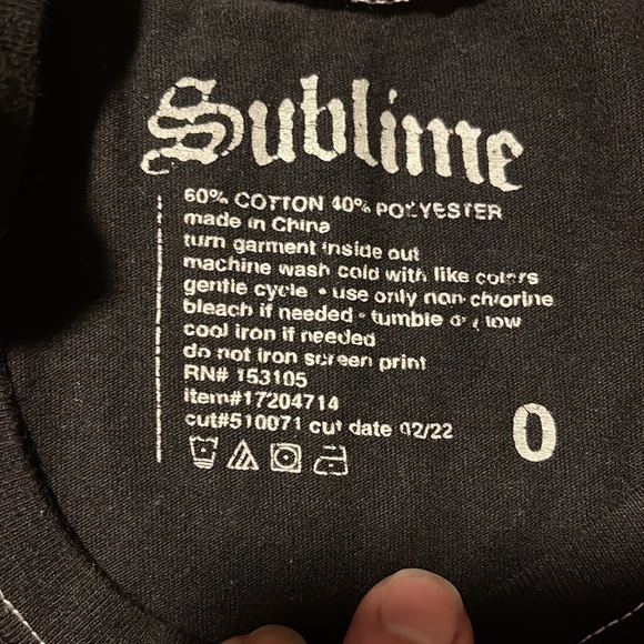 Torrid SUBLIME t-shirt size 0 - Picture 2 of 2